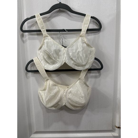 Lot of 5 Wacoal Full Figure/Coverage Unlined Underwire Bra 34DD Gray Beige Black - Picture 4 of 12